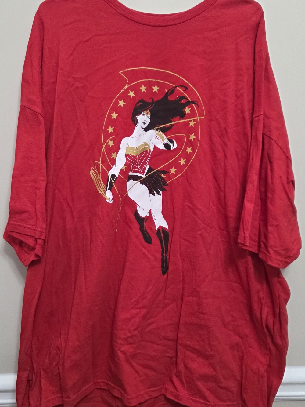 Wonder Woman Graphic Tee Mens Size XXXL Red
